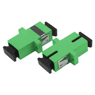 qualidade  SC Type Flange Fiber Optic Adapters Simplex APC Low Insertion Loss fábrica