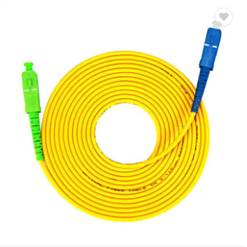 SC simples UPC APC do cabo de remendo G652D da fibra ótica de 3meters 3.0mm