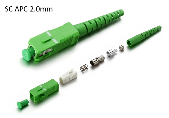 Os conectores frente e verso do cabo de remendo da fibra do SC de PBT cabografam o diâmetro 2.0mm 3.0mm