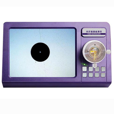 Cabo de remendo que faz a microscópio 200X 400X da fibra ótica de Endface a tela de 8 polegadas