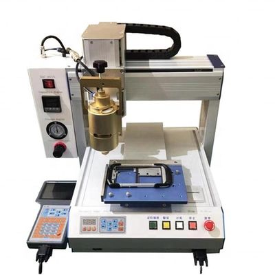 Máquina de gotejamento automático de silicone UV eficiente com 300W de potência e 70 kg de peso para distribuição de cola de precisão