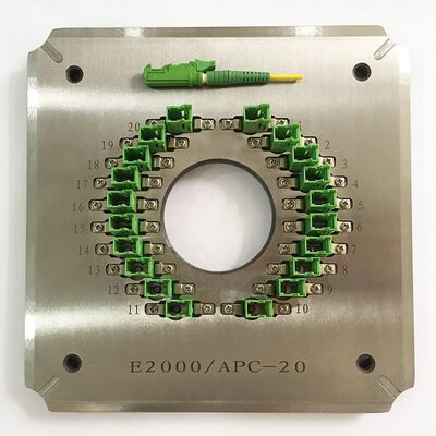 E2000/APC20 Instalação de polimento de fibras ópticas de porta para utilização em FTTH com construção de aço inoxidável S136