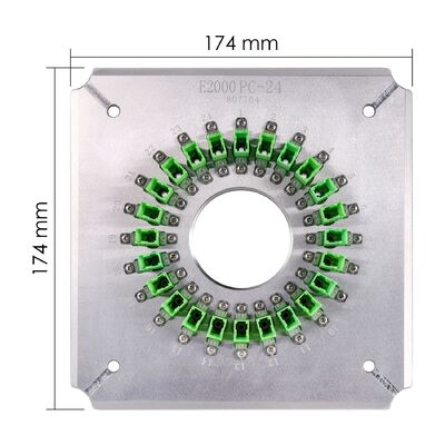 E2000/APC20 Instalação de polimento de fibras ópticas de porta para utilização em FTTH com construção de aço inoxidável S136
