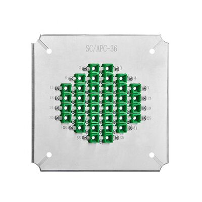 36 Posições Jig de polimento de fibra óptica com aço inoxidável endurecido S2316 para APC Perda de retorno ≥ 60dB