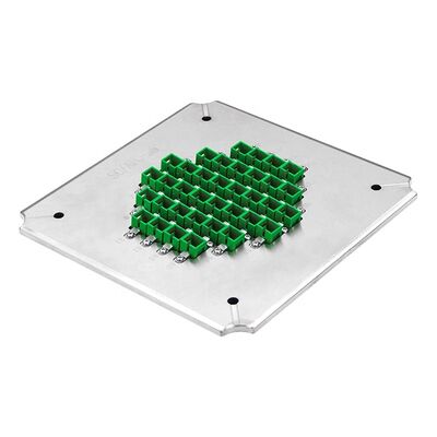 36 Posições Jig de polimento de fibra óptica com aço inoxidável endurecido S2316 para APC Perda de retorno ≥ 60dB