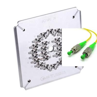 26 Port FC APC Fixação de polimento de fibra óptica com aço inoxidável endurecido S136 e compressão independente
