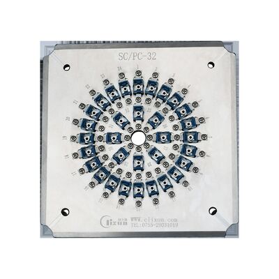 32 Conector de buracos SC/UPC Instalação de polir com Jig de polir de fibra óptica de aço inoxidável endurecido S136