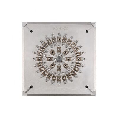 32 Portos FC PC Fixação de polir conector de fibra óptica com aço inoxidável endurecido S136 e estrutura IPC