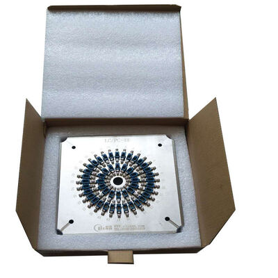 Instalação de polir de fibra óptica LC PC de 48 portas com aço inoxidável de alta resistência S136 e perda de inserção ≤ 0,20 dB