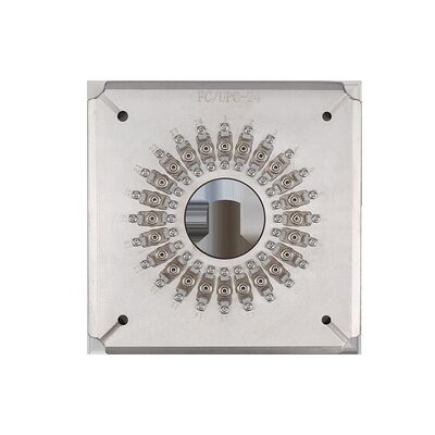 Jig de polir de fibra óptica de aço inoxidável endurecido S2316 para conectores FC com capacidade 24/32/36 e perda de inserção ≤ 0,20 dB