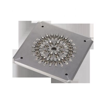 Jig de polir de fibra óptica de aço inoxidável endurecido S2316 para conectores FC com capacidade 24/32/36 e perda de inserção ≤ 0,20 dB