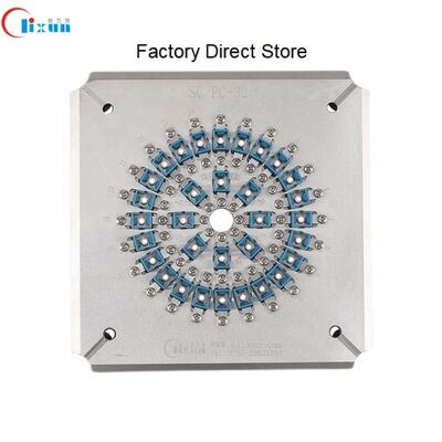 SC UPC Fixação de polimento de fibras ópticas com aço inoxidável endurecido S136 para 24 conectores num ciclo e perda de inserção ≤ 0,20 dB