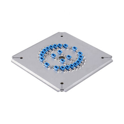 Instalação de polimento LC-APC de 24 núcleos com aço inoxidável S2316 para polimento de fibra óptica de alta eficiência