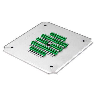 Instalação de polimento LC-APC de 24 núcleos com aço inoxidável S2316 para polimento de fibra óptica de alta eficiência