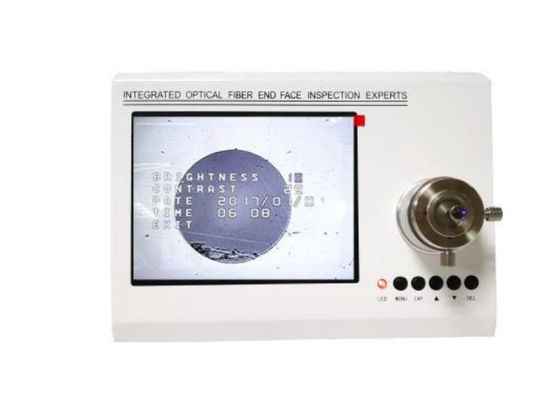 microscópio da inspeção da fibra de Endface da máquina da fabricação do cabo de remendo da fibra de 10000Hours 400X