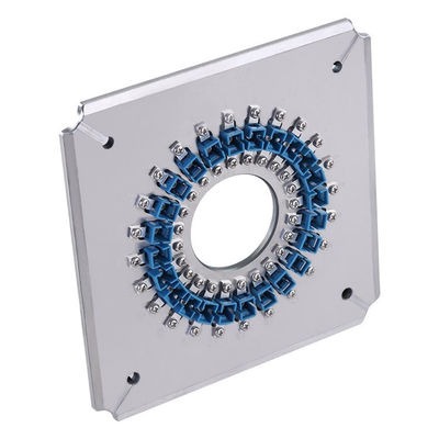 24 calores de lustro do gabarito do dispositivo elétrico do conector do SC UPC dos portos - tratados para o Polisher da fibra