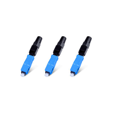 conectores de cabo de fibra ótica 125um plásticos, conector rápido ótico pre encaixado de SC/UPC