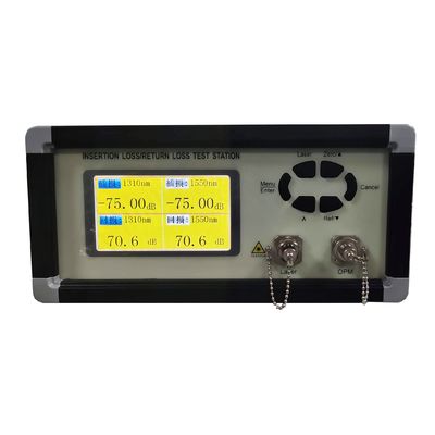 Manutenção programada e milímetro da elevada precisão ótica ILRL-6001 do verificador da perda de inserção da fibra