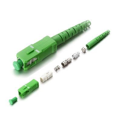 tipo do SC APC dos conectores do cabo de remendo da fibra de 0.9mm 2.0mm 3.0mm para FTTX