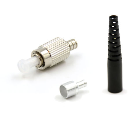 Conector simples da fibra do PC do UPC Fc do único modo do corpo do metal com bota de 2.0mm