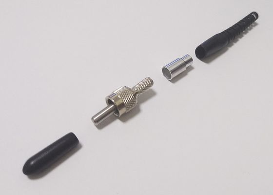 Conectores do cabo de remendo da fibra do Apc Upc da indústria médica com virola do metal