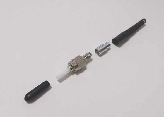 Conectores do cabo de remendo da fibra do Apc Upc da indústria médica com virola do metal