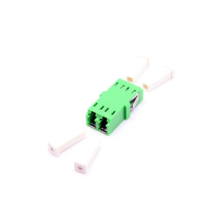 Adaptador frente e verso de SM/MM/OM3/OM4 Lc Apc, adaptador do cabo de fibra ótica com obturador interno