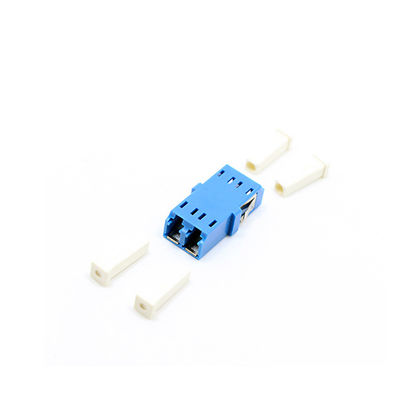 Adaptador frente e verso de SM/MM/OM3/OM4 Lc Apc, adaptador do cabo de fibra ótica com obturador interno