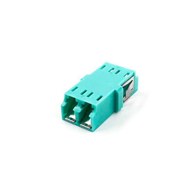 Adaptador frente e verso de SM/MM/OM3/OM4 Lc Apc, adaptador do cabo de fibra ótica com obturador interno