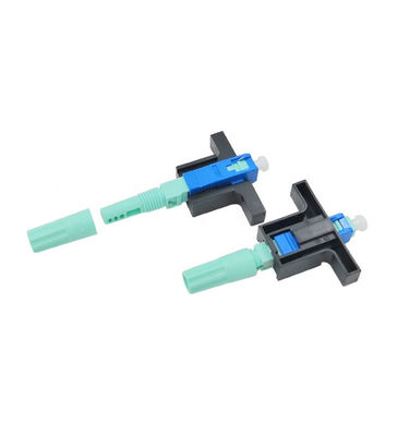 ISO9001 conectores rápidos da fibra ótica do SC UPC para o cabo da fibra de FTTH 0.9/2.0/3.0mm