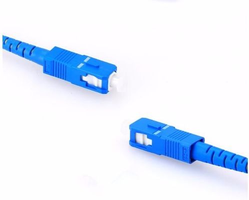 Cabo interno militar do cabo de remendo da fibra ótica de FTTH com o conector macho do SC UPC
