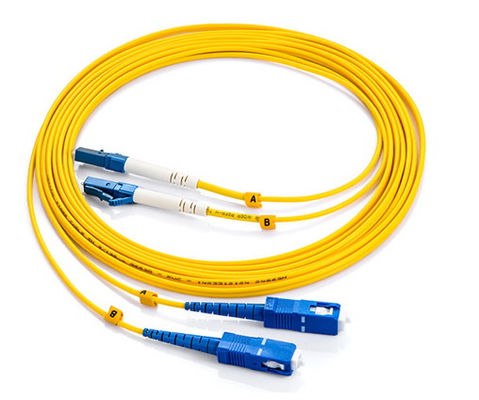Ligação em ponte de LAN Single Mode Optical Fiber, cabo de remendo da fibra do Sc Lc do equipamento de teste