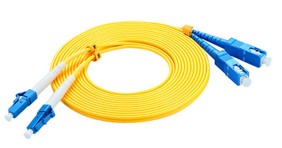 Ligação em ponte de LAN Single Mode Optical Fiber, cabo de remendo da fibra do Sc Lc do equipamento de teste