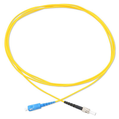 Sc amarelo Upc da fibra ótica G657A2 ao cabo simples do único modo de cabo de remendo do Sc Apc
