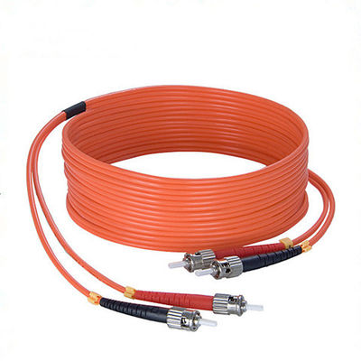 o remendo ótico do cabo de remendo da fibra ótica de 3.0mm CATV cabografa ST milímetro OM3 do ST