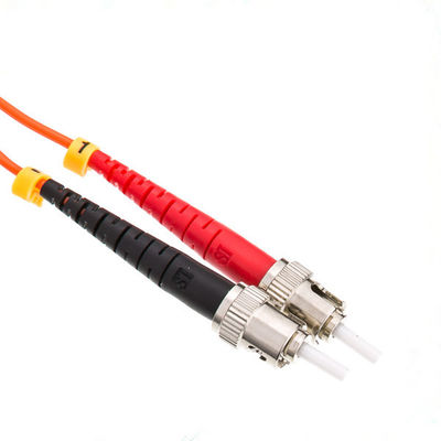 o remendo ótico do cabo de remendo da fibra ótica de 3.0mm CATV cabografa ST milímetro OM3 do ST