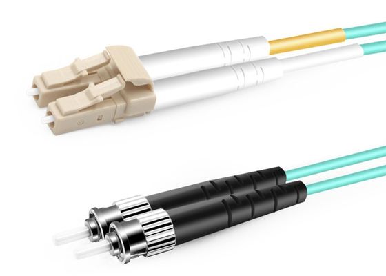 St frente e verso 2m multimodo da fibra ótica de 2.0mm perda de inserção do cabo de remendo OM3 do Lc à baixa