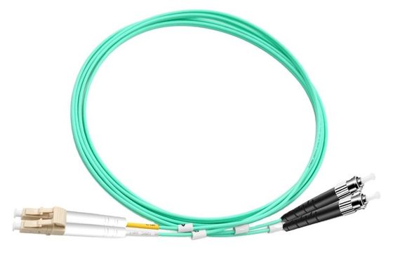 St frente e verso 2m multimodo da fibra ótica de 2.0mm perda de inserção do cabo de remendo OM3 do Lc à baixa