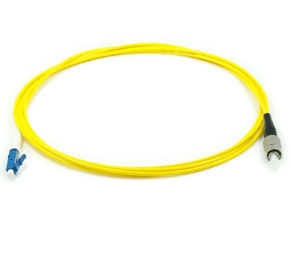 Ligações em ponte da fibra do único modo de cabo de remendo da fibra da manutenção programada 2.0mm Lc Fc