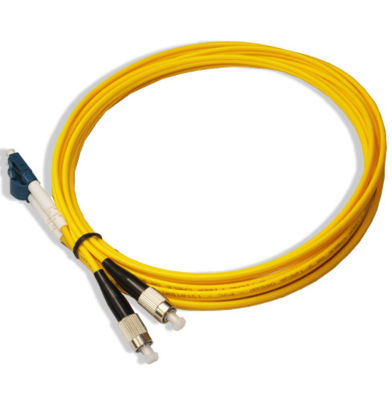 Ligações em ponte da fibra do único modo de cabo de remendo da fibra da manutenção programada 2.0mm Lc Fc