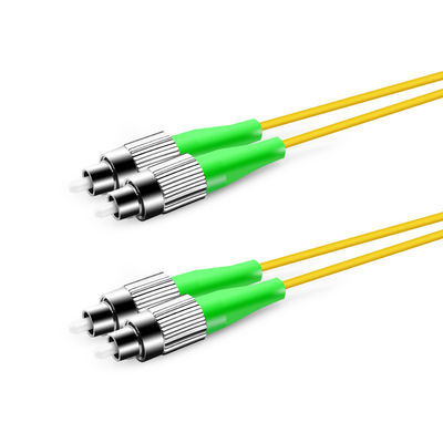 Cabo de remendo simples FC da fibra ótica da manutenção programada 9/125 Zipcord APC para a rede de FTTH FTTB FTTX