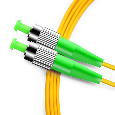 Cabo de remendo simples FC da fibra ótica da manutenção programada 9/125 Zipcord APC para a rede de FTTH FTTB FTTX