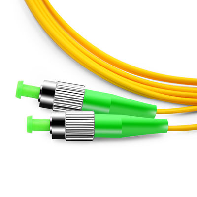 Cabo de remendo simples FC da fibra ótica da manutenção programada 9/125 Zipcord APC para a rede de FTTH FTTB FTTX