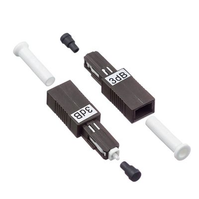 MU/UPC fixou modo 1dB 25dB do atenuador da fibra ótica de Ftth dos conectores o único