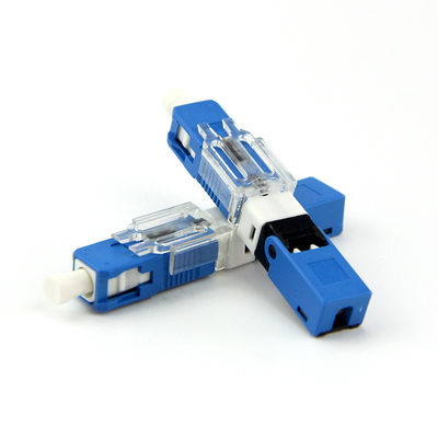 0.3dB Max Loss Optical Fiber Connector, telecomunicações cabografam o conector de cabo rápido de Ftth
