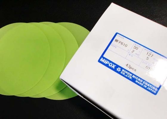 Ferramentas de lustro da fibra ótica de Mipox que dobram a flexibilidade alta 127mm do filme para a máquina de polonês