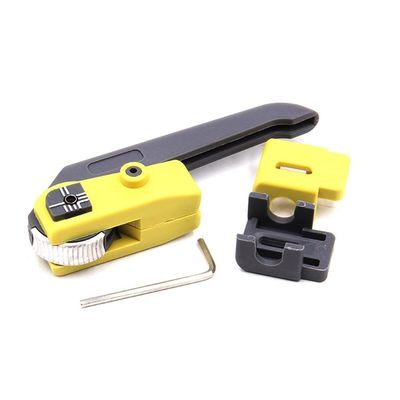 O cabo de fibra ótica amarelo utiliza ferramentas a rede longitudinal da talhadeira FTTB FTTX da bainha de cabo