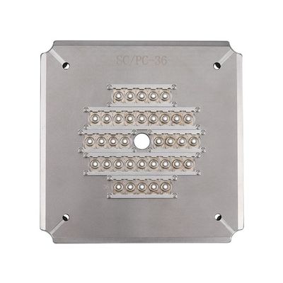 Jig de polimento de fibra óptica de alta densidade, 36 portas FC APC Connector Polishing Holder