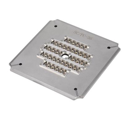 Jig de polimento de fibra óptica de alta densidade, 36 portas FC APC Connector Polishing Holder